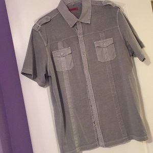 Men’s gray button down Alfani XL shirt